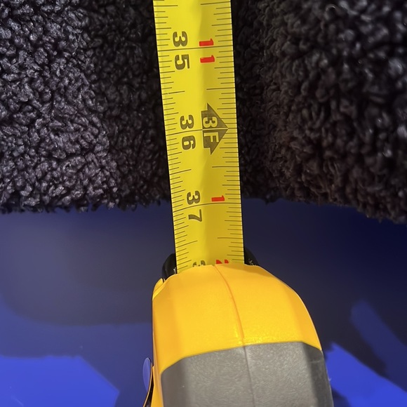 Gap Women’s Navy Sherpa Coat with Zipper and Snaps Sz XL - Picture 7 of 11